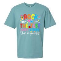 Rock The Test Don't Stress Just Do Your Best Funny Testing Day Sueded Cloud Jersey T-Shirt