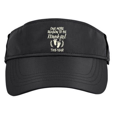 Reason Thankful This Year Baby Feet Thanksgiving Pregnancy Adult Drive Performance Visor