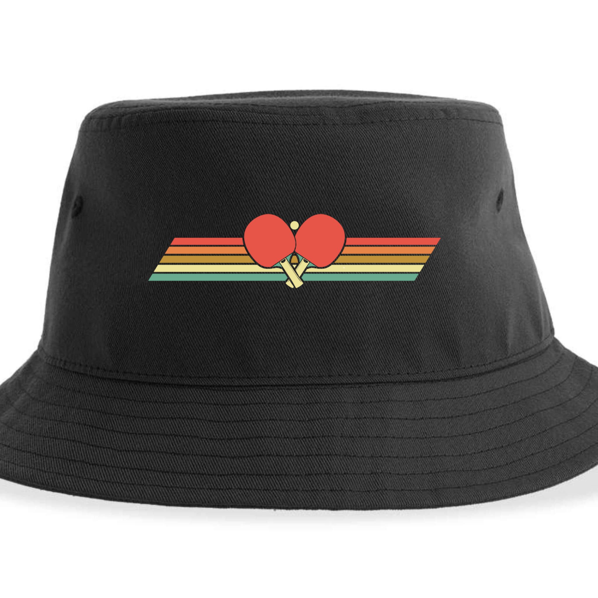 Retro Table Tennis Gift Vintage Ping Pong Gift Sustainable Bucket Hat