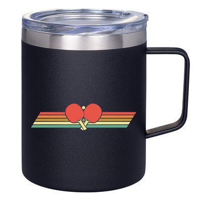 Retro Table Tennis Gift Vintage Ping Pong Gift 12oz Stainless Steel Coffee Mug