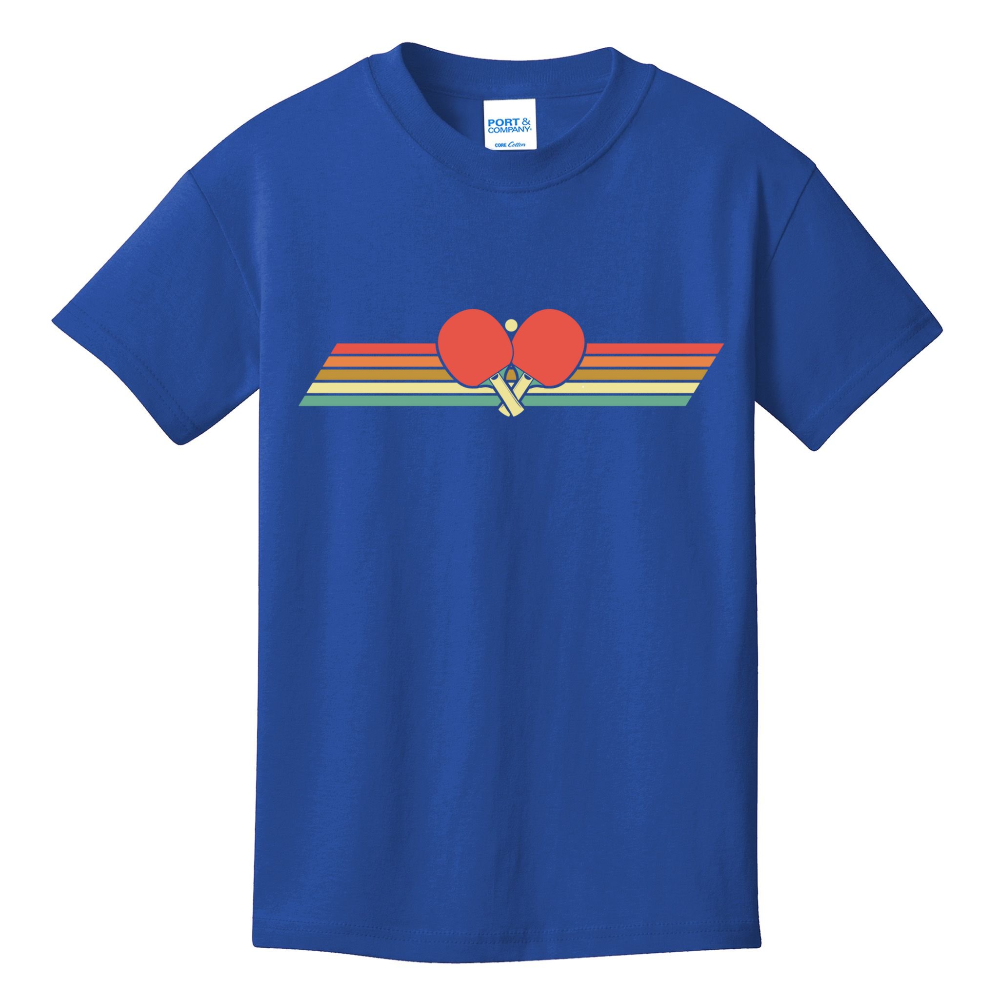 Retro Table Tennis Gift Vintage Ping Pong Gift Kids T-Shirt