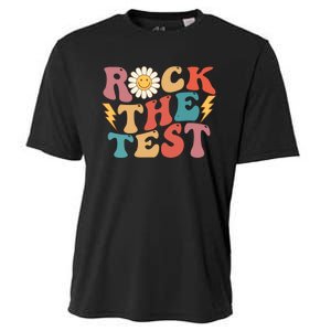 Rock The Test Testing Day Retro Motivational Teacher Student Cooling Performance Crew T-Shirt