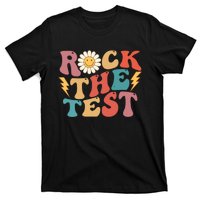 Rock The Test Testing Day Retro Motivational Teacher Student T-Shirt