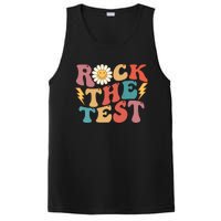 Rock The Test Testing Day Retro Motivational Teacher Student PosiCharge Competitor Tank