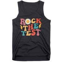 Rock The Test Testing Day Retro Motivational Teacher Student Tank Top