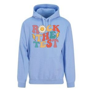 Rock The Test Testing Day Retro Motivational Teacher Student Unisex Surf Hoodie