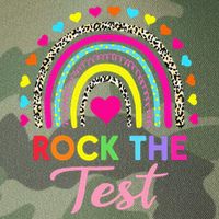Rock The Test Test Day Teacher Testing Day Legacy Tie Dye Trucker Hat