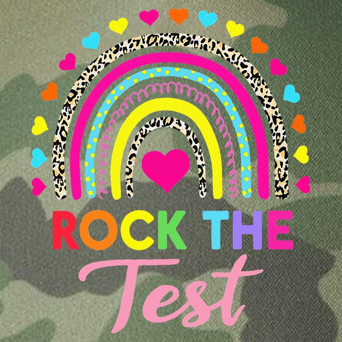Rock The Test Test Day Teacher Testing Day Legacy Tie Dye Trucker Hat