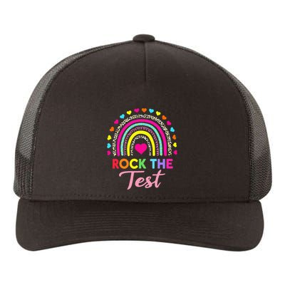 Rock The Test Test Day Teacher Testing Day Yupoong Adult 5-Panel Trucker Hat