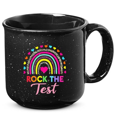 Rock The Test Test Day Teacher Testing Day 15oz Campfire Ceramic Mug