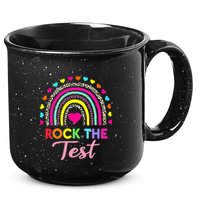 Rock The Test Test Day Teacher Testing Day 15oz Campfire Ceramic Mug
