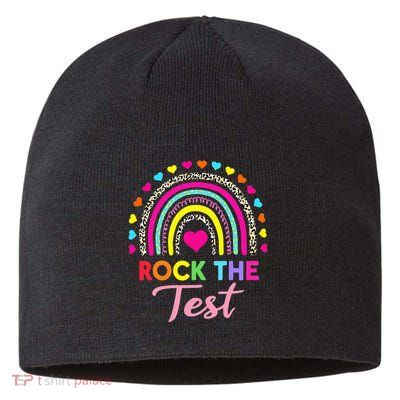 Rock The Test Test Day Teacher Testing Day Sustainable Beanie