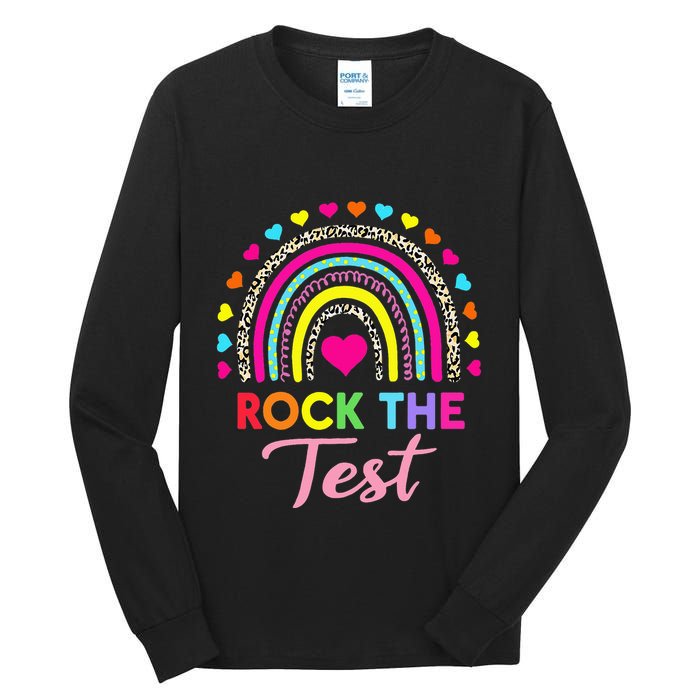 Rock The Test Test Day Teacher Testing Day Tall Long Sleeve T-Shirt
