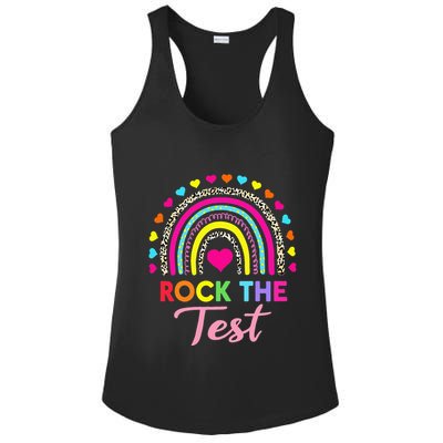 Rock The Test Test Day Teacher Testing Day Ladies PosiCharge Competitor Racerback Tank