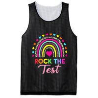 Rock The Test Test Day Teacher Testing Day Mesh Reversible Basketball Jersey Tank