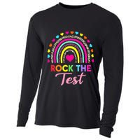 Rock The Test Test Day Teacher Testing Day Cooling Performance Long Sleeve Crew