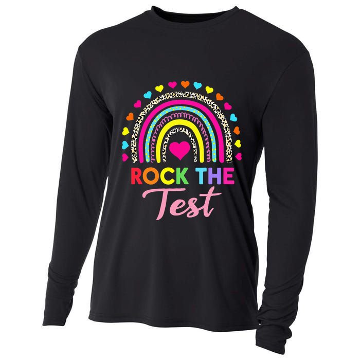 Rock The Test Test Day Teacher Testing Day Cooling Performance Long Sleeve Crew