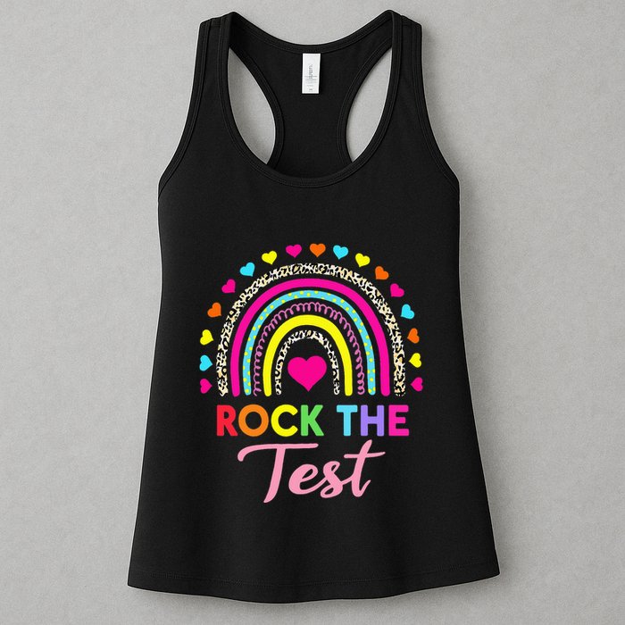 Rock The Test Test Day Teacher Testing Day Womens Tank Top