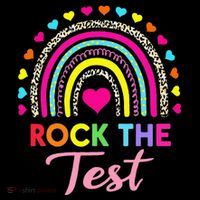 Rock The Test Test Day Teacher Testing Day PosiCharge Competitor Tank