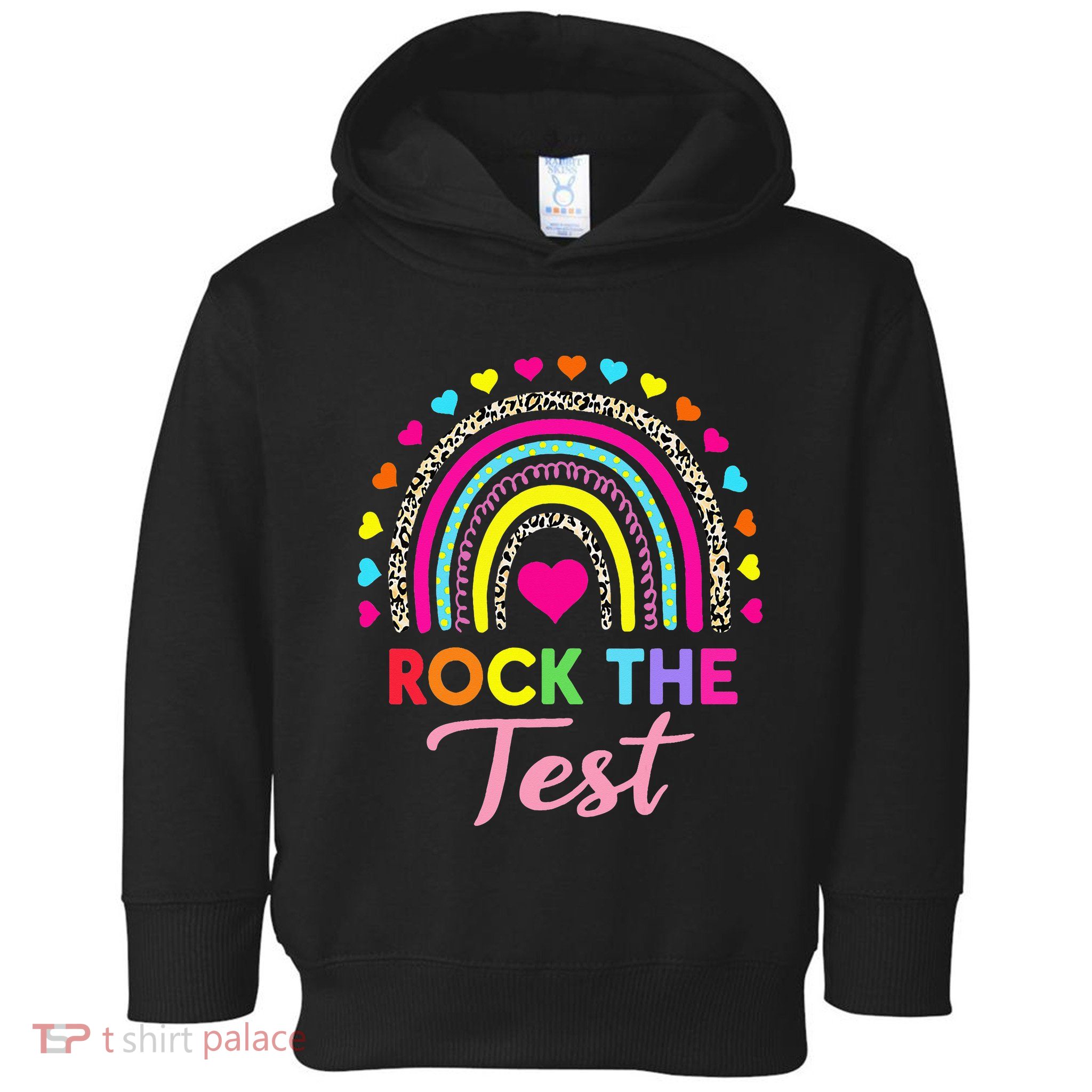 Rock The Test Test Day Teacher Testing Day Toddler Hoodie