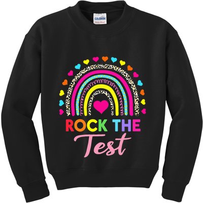 Rock The Test Test Day Teacher Testing Day Kids Sweatshirt