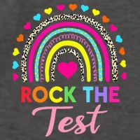 Rock The Test Test Day Teacher Testing Day Vector Backpack