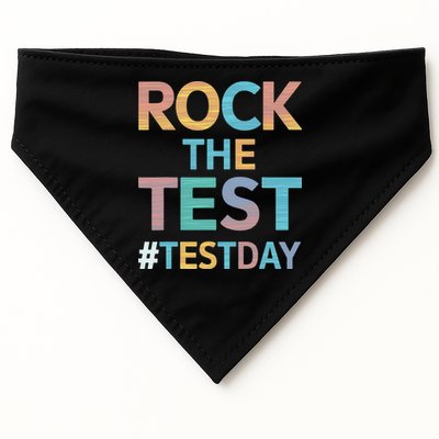 Rock The Test Exam Day Look For Motivated Students Teachers USA-Made Doggie Bandana
