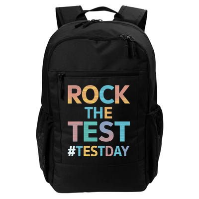 Rock The Test Exam Day Look For Motivated Students Teachers Backpack
