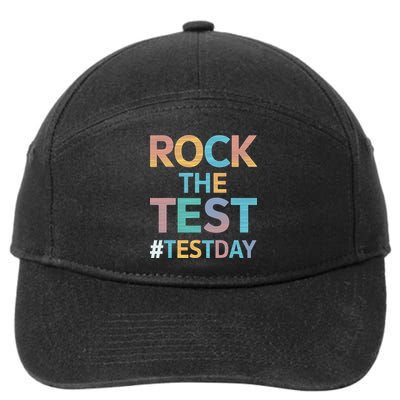 Rock The Test Exam Day Look For Motivated Students Teachers 7-Panel Snapback Hat