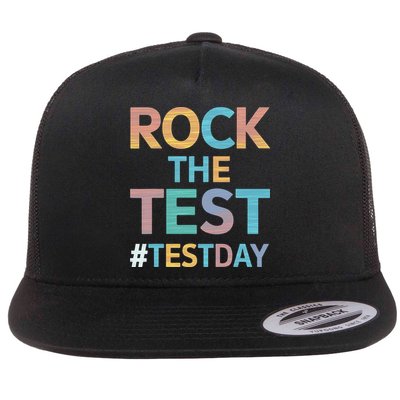 Rock The Test Exam Day Look For Motivated Students Teachers Flatbill Hat