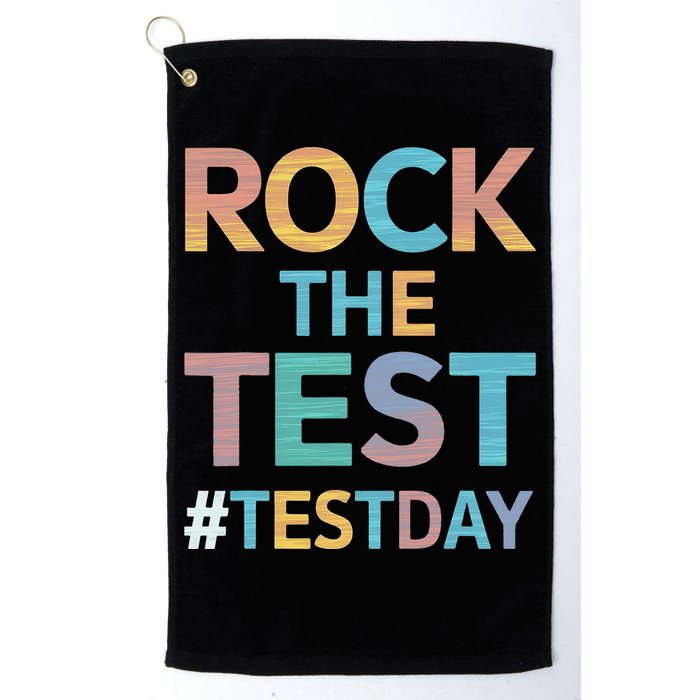 Rock The Test Exam Day Look For Motivated Students Teachers Golf Towel
