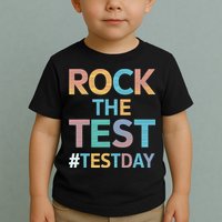 Rock The Test Exam Day Look For Motivated Students Teachers Toddler T-Shirt