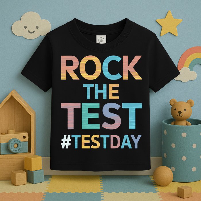 Rock The Test Exam Day Look For Motivated Students Teachers Toddler T-Shirt