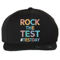 Rock The Test Exam Day Look For Motivated Students Teachers Wool Snapback Cap