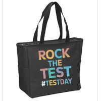 Rock The Test Exam Day Look For Motivated Students Teachers Zip Tote Bag