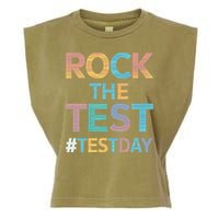 Rock The Test Exam Day Look For Motivated Students Teachers Garment-Dyed Women's Muscle Tee