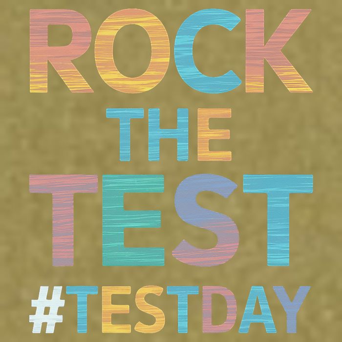 Rock The Test Exam Day Look For Motivated Students Teachers Garment-Dyed Women's Muscle Tee