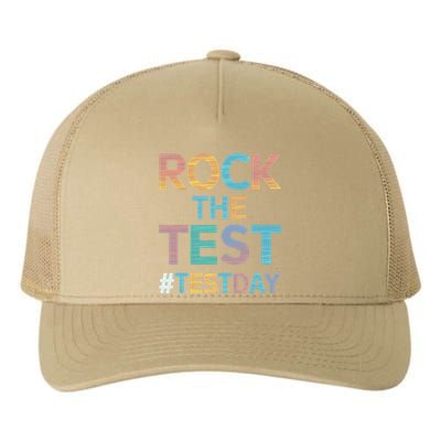Rock The Test Exam Day Look For Motivated Students Teachers Yupoong Adult 5-Panel Trucker Hat