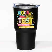 Rock The Test Day Motivational Retro Teachers Testing Day Tumbler