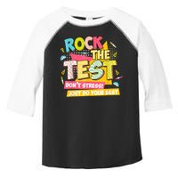 Rock The Test Day Motivational Retro Teachers Testing Day Toddler Fine Jersey T-Shirt