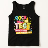 Rock The Test Day Motivational Retro Teachers Testing Day Tank Top