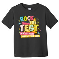 Rock The Test Day Motivational Retro Teachers Testing Day Toddler T-Shirt