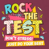 Rock The Test Day Motivational Retro Teachers Testing Day 16oz Travel Tumbler