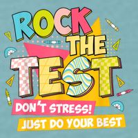 Rock The Test Day Motivational Retro Teachers Testing Day Sueded Cloud Jersey T-Shirt