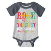Rock The Test Dont Stress Just Do Your Best Teacher Testing Infant Baby Jersey Bodysuit