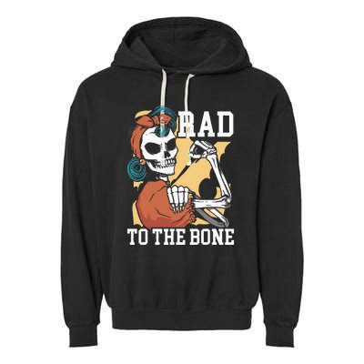 Rad To The Bone Rad Tech Radiology Radiographer Radiologist Garment-Dyed Fleece Hoodie