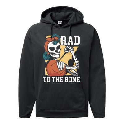 Rad To The Bone Rad Tech Radiology Radiographer Radiologist Performance Fleece Hoodie