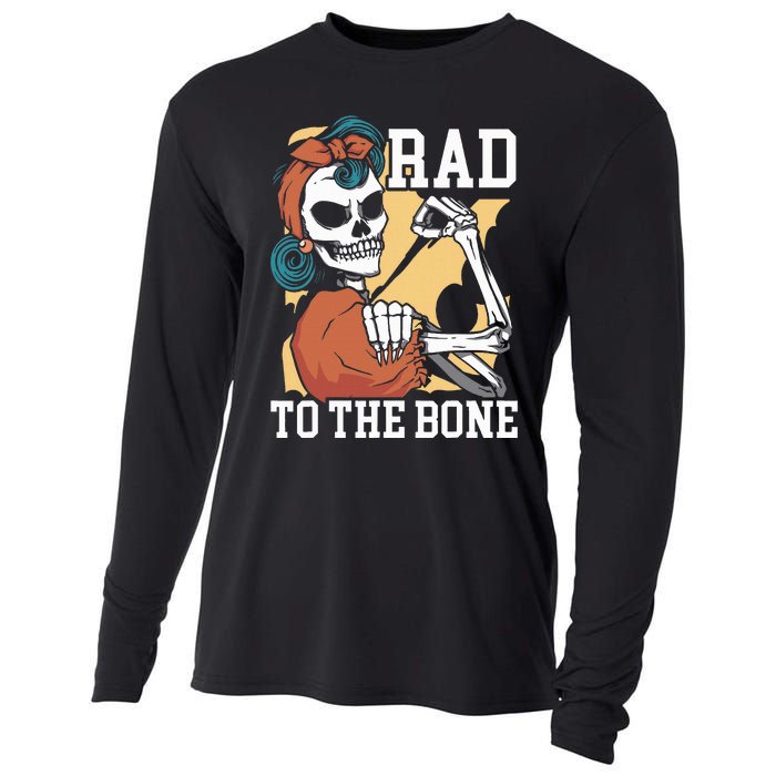 Rad To The Bone Rad Tech Radiology Radiographer Radiologist Cooling Performance Long Sleeve Crew