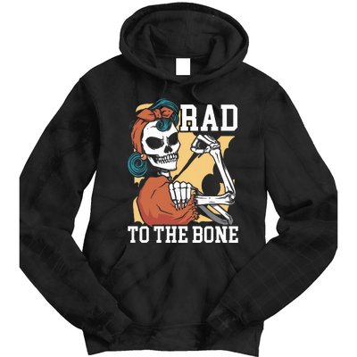 Rad To The Bone Rad Tech Radiology Radiographer Radiologist Tie Dye Hoodie