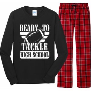 Ready To Tackle High School Football Ball Long Sleeve Pajama Set